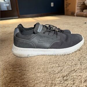 Skechers Men's Charcoal and White Sneakers